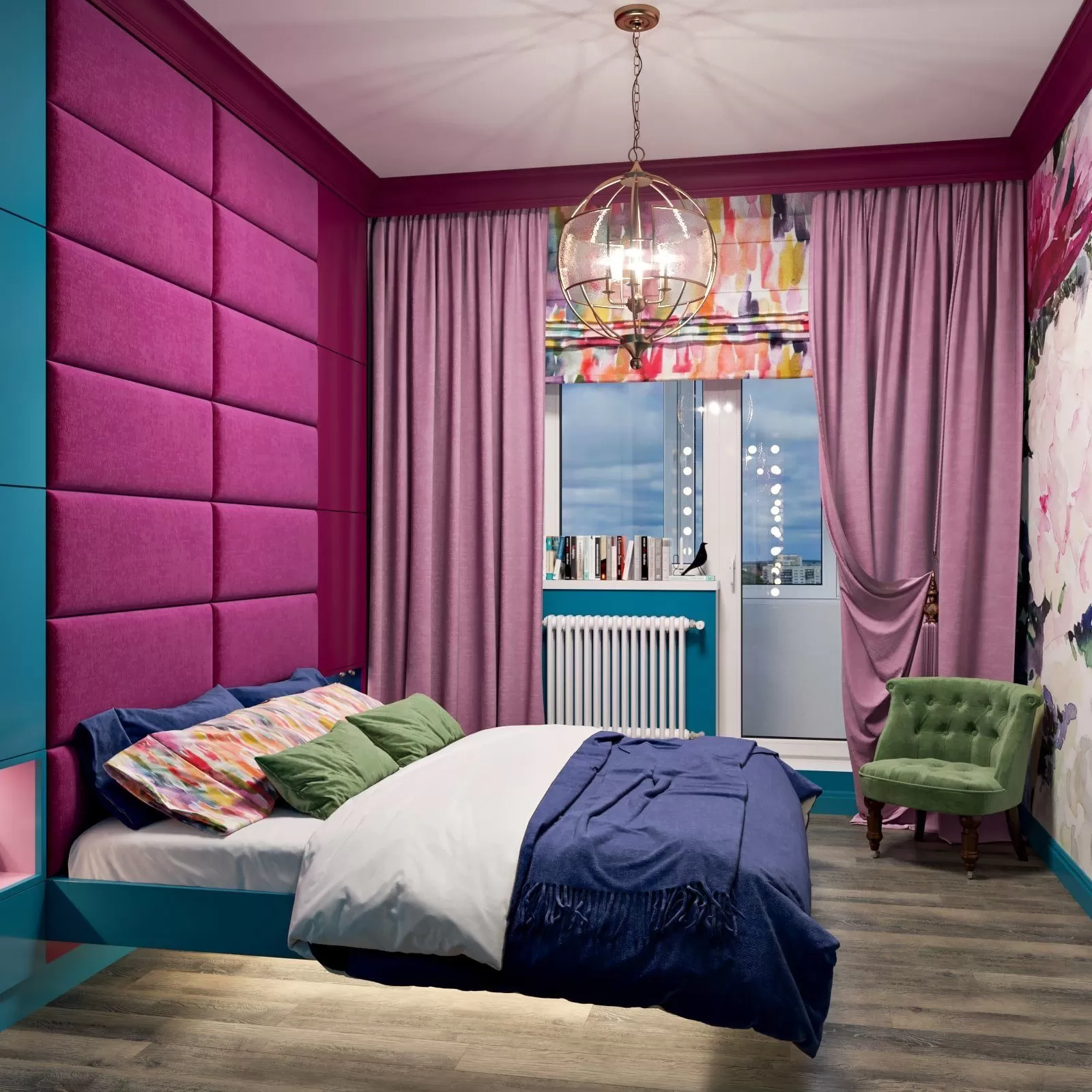 Ксения Розанцева, «ОСóБИНКА» - Дизайн-проект трёхкомнатной квартиры для семьи с двумя детьми "ЛЕТО"